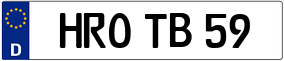 Truck License Plate